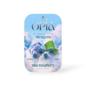 opia mitragynine 150mg blue raspberry chewable tablets