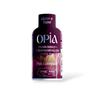 opia pseudo 7 hydroxymitragynine liquid shot pink lemonade 30ml