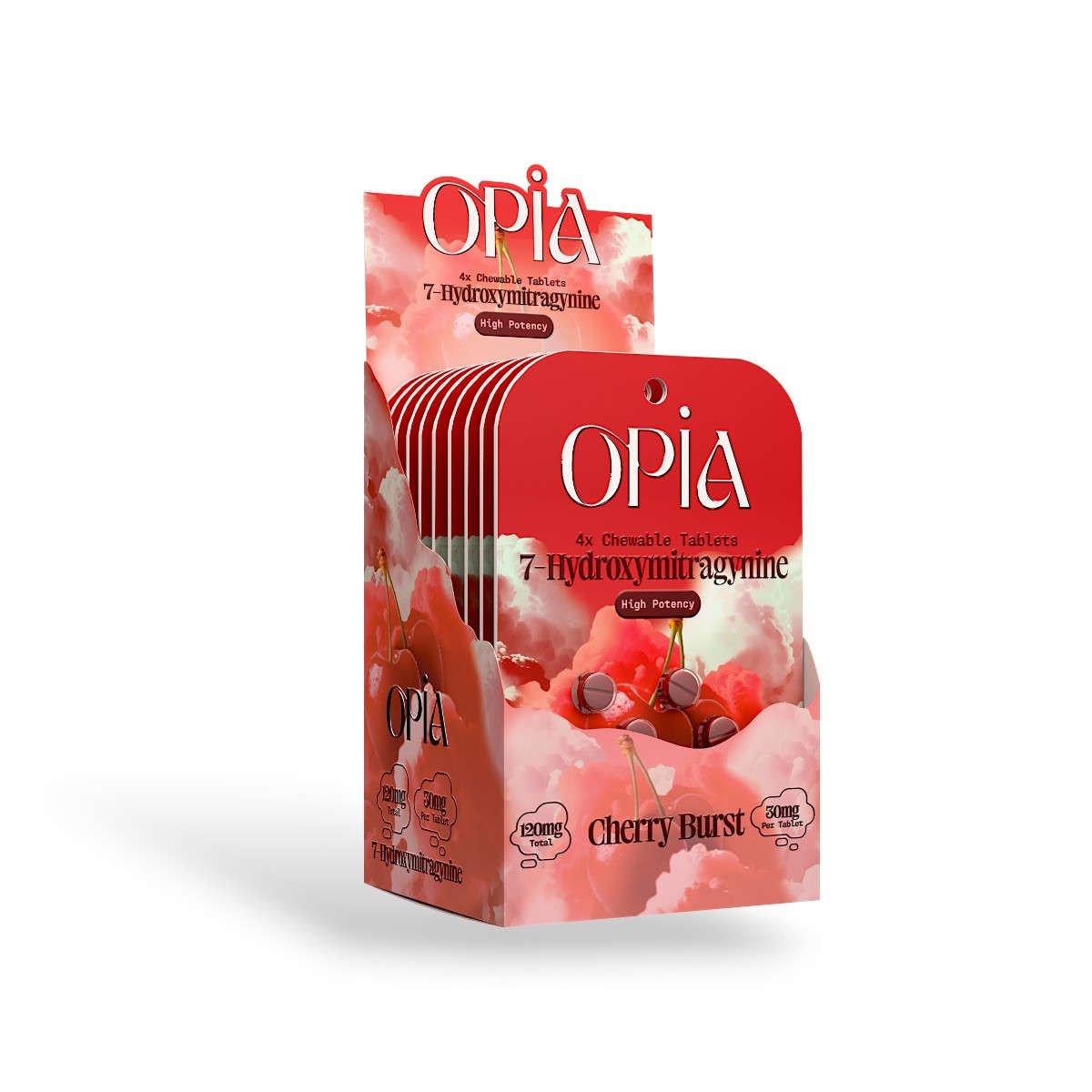 opia 7 hydroxy high potency chewable tablets cherry burst 30mg per tablet
