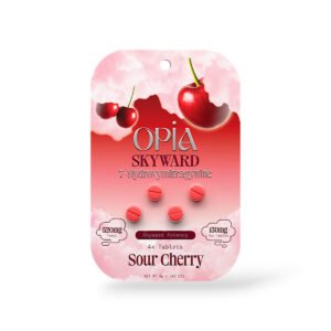 opia skyward 7 hydroxymitragynine sour cherry chewable 130mg tablet