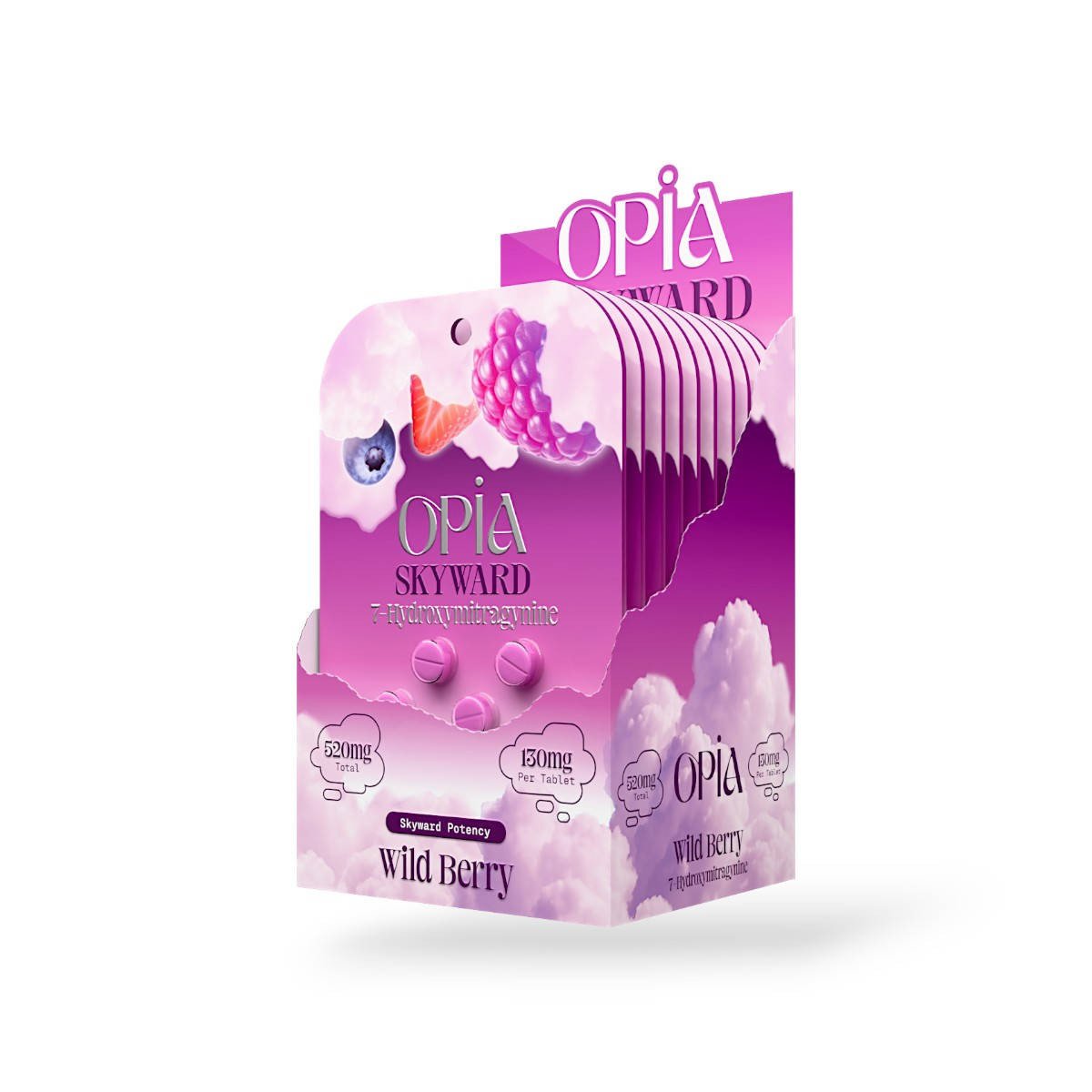 opia skyward 7 hydroxymitragynine wild berry chewable 130mg tablet
