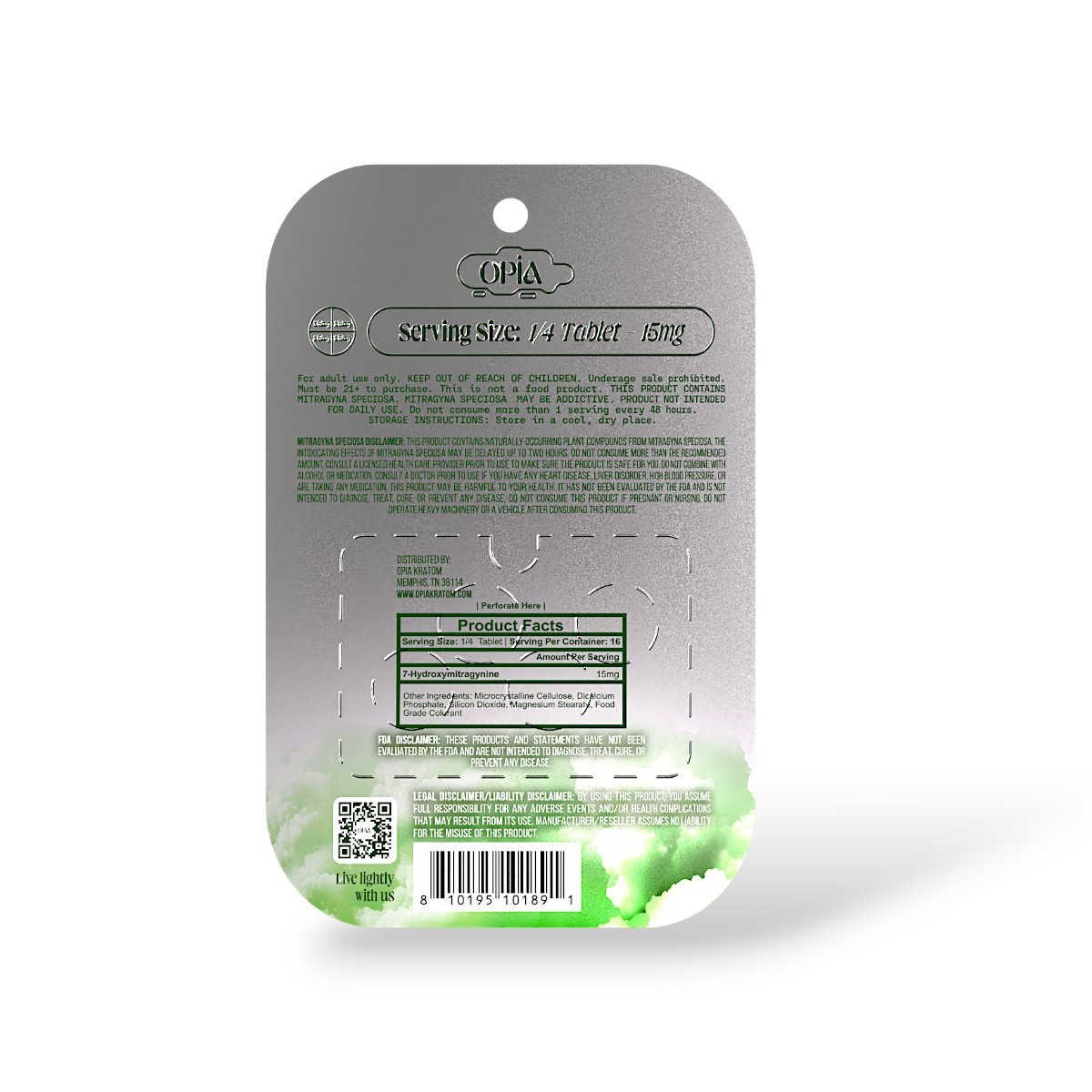 opia ultra 7 oh high potency kiwi apple chewable 60mg tablet