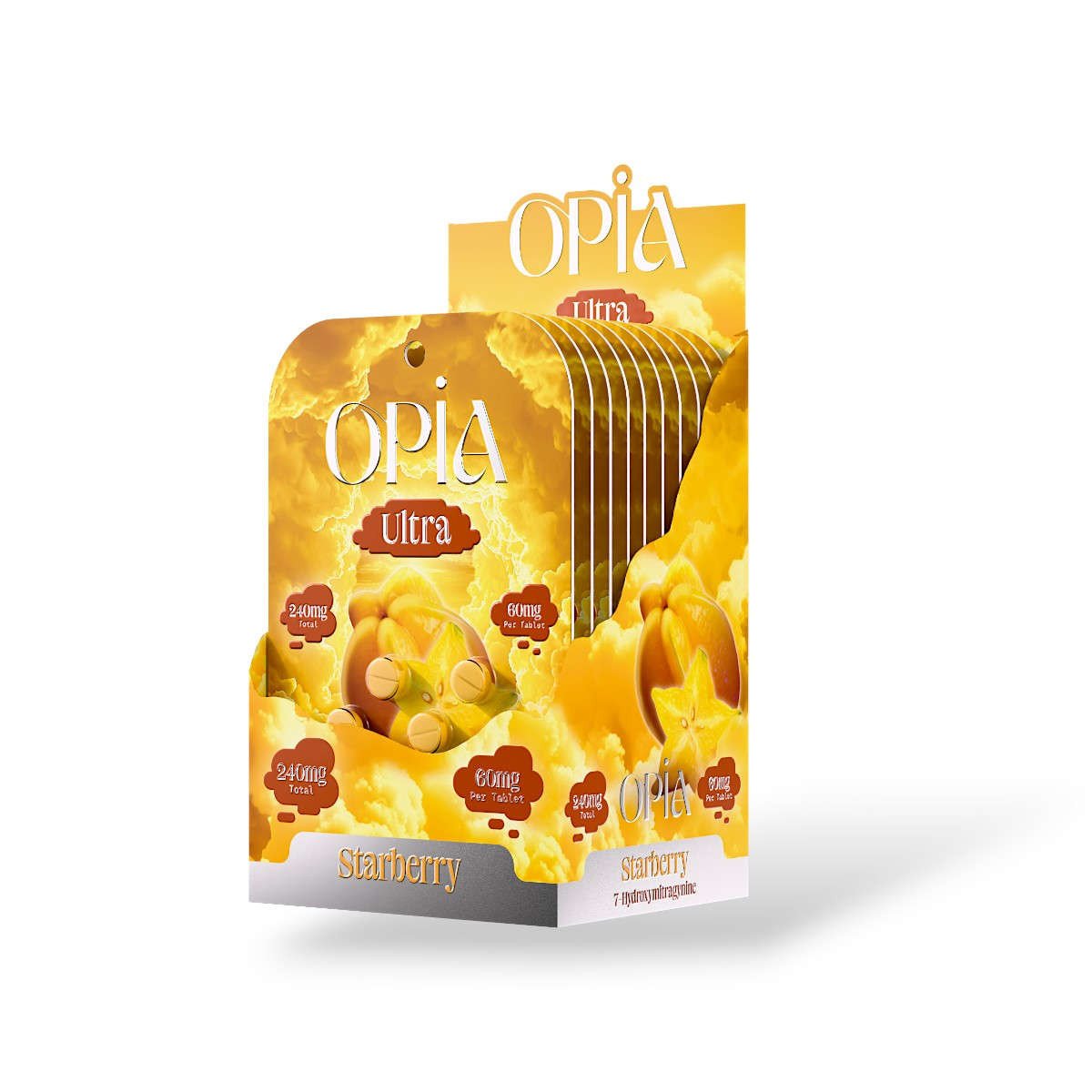 opia ultra 7 oh high potency starberry chewable 60mg tablet