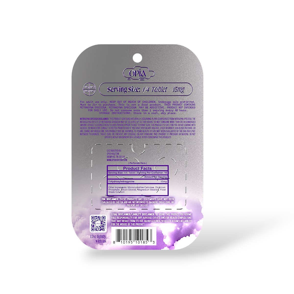 opia ultra 7 oh high potency wild grape chewable 60mg tablet